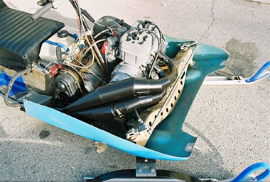 Vintage Yamaha Snowmobile 433 Exhaust Y-Pipe 1972-1977 SL/GP/GS 440 Sno Jet 