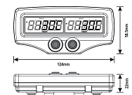 KOSO Gauge Dimensions