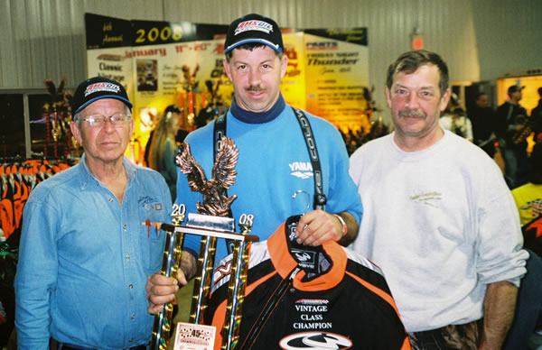 Mike Jones with Team Owner Fran Higginbotham and Bob Jahna.